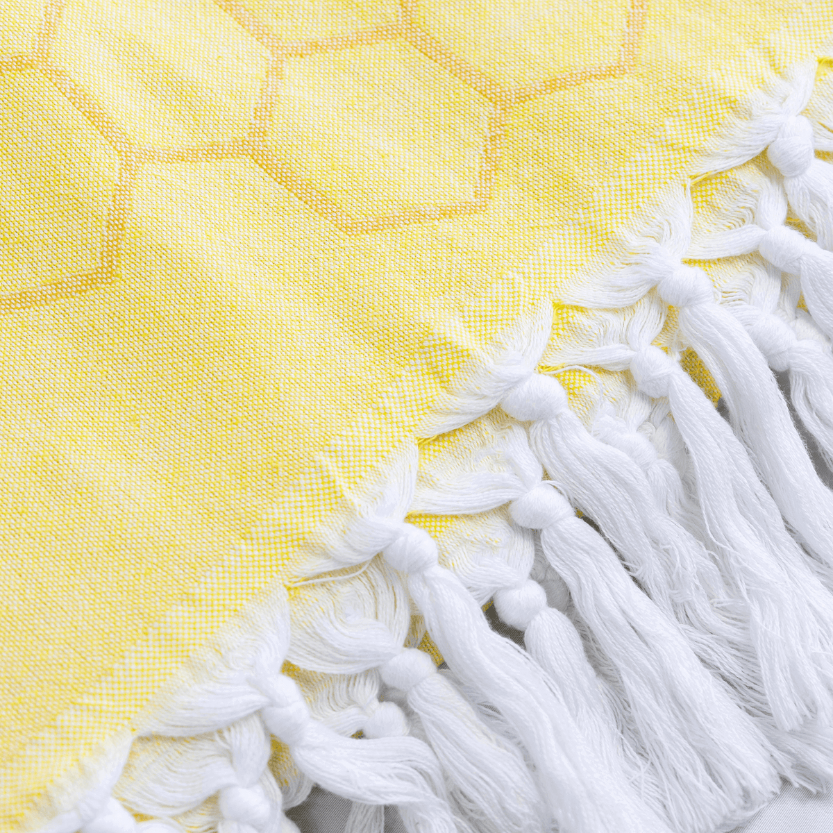 Turkish Towel Set in Honeycomb Yellow + Orange